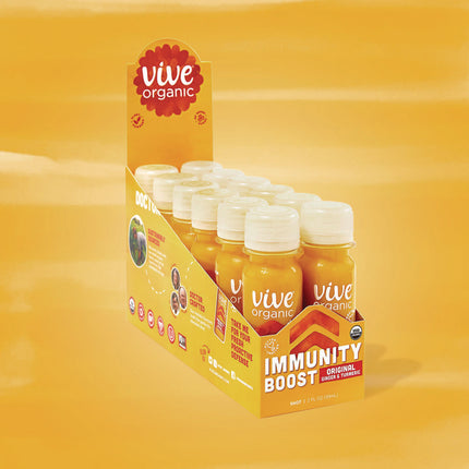 Immunity Boost, Ginger, 2 oz Bottle,12/Carton