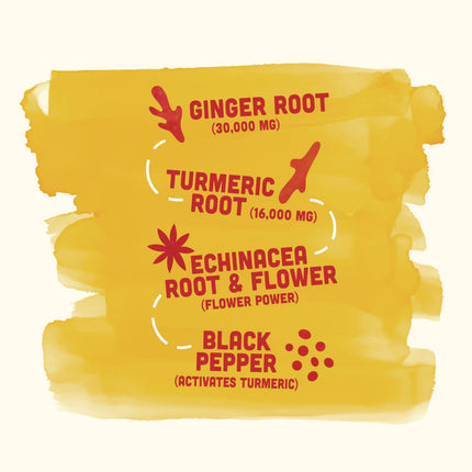 Immunity Boost, Ginger, 2 oz Bottle,12/Carton
