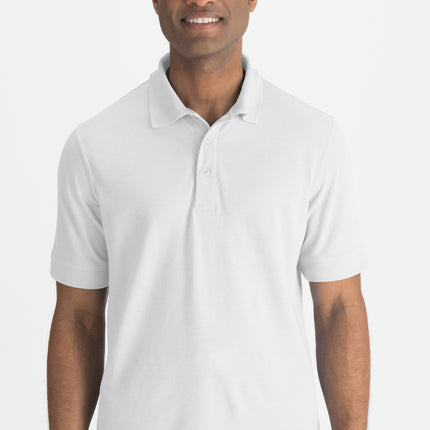 EDWARDS MENS BLENDED PIQUE SHORT SLEEVE POLO