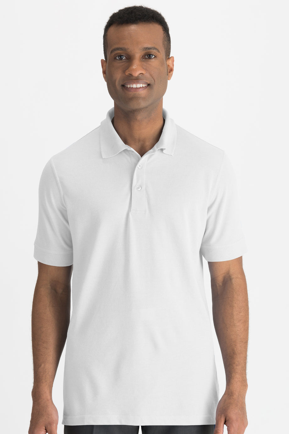 EDWARDS MENS BLENDED PIQUE SHORT SLEEVE POLO