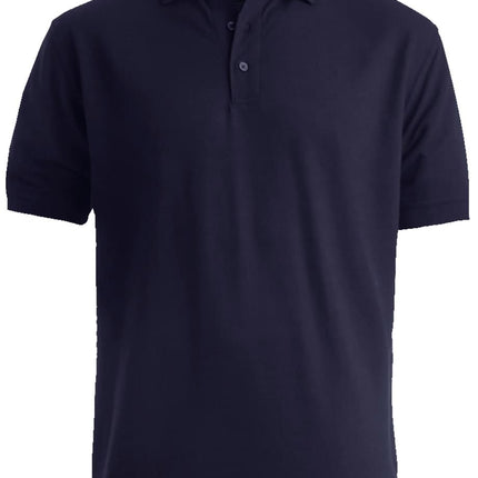 EDWARDS MENS BLENDED PIQUE SHORT SLEEVE POLO