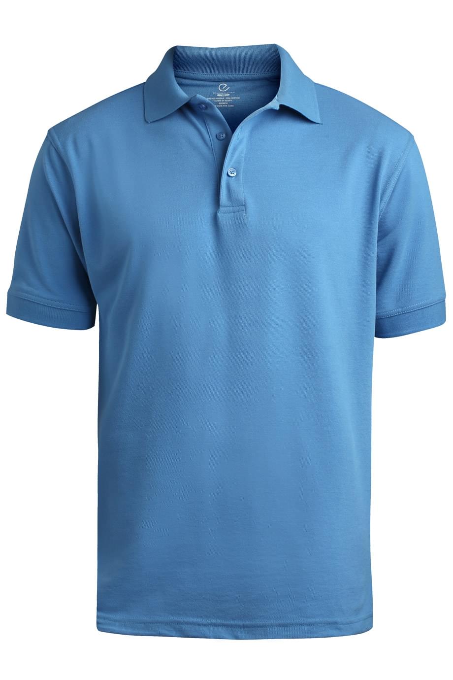 EDWARDS MENS BLENDED PIQUE SHORT SLEEVE POLO