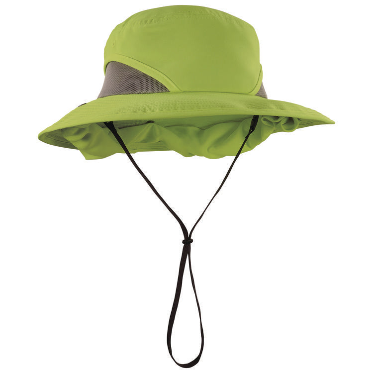 Chill-Its 8934 Ranger Hat with Neck Shade, Microfiber/Polyester, Large/X-Large, Lime