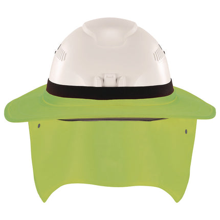Chill-Its 6661 Universal Hard Hat Brim with Neck Shade, Lime
