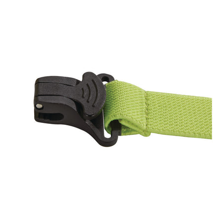 Squids 3155 Elastic Lanyard with Clamp, 2 lb Max Working Capacity, 18"-48" Long, Lime, 10/Pack