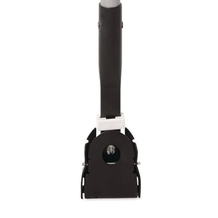 Snap-On Fiberglass Dust Mop Handle, 1" dia x 60", Gray/Black