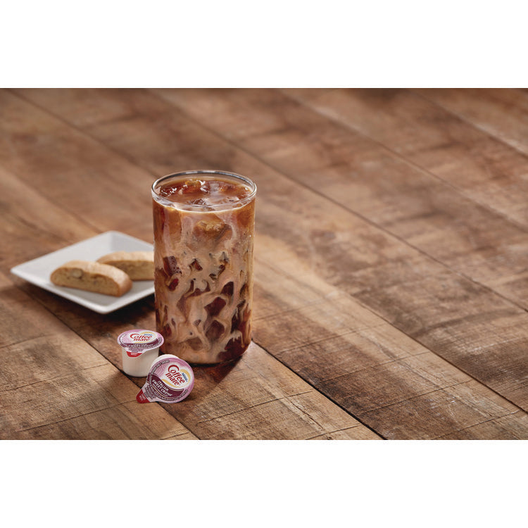 Liquid Coffee Creamer, Italian Sweet Cream, 0.38 oz Mini Cups, 50/Box, 4 Boxes/Carton