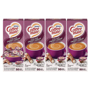 Liquid Coffee Creamer, Italian Sweet Cream, 0.38 oz Mini Cups, 50/Box, 4 Boxes/Carton