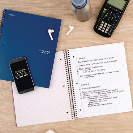 Wirebound Notebook, 1-Subject, Medium/College Rule, Randomly Assorted Cover Color, (100) 11 x 8.5 Sheets