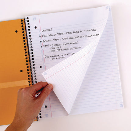 Wirebound Notebook, 5-Subject, Medium/College Rule, Randomly Assorted Cover Color, (200) 11 x 8.5 Sheets