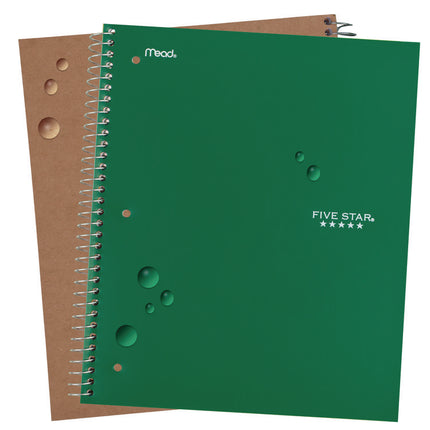 Wirebound Notebook, 3-Subject, Medium/College Rule, Randomly Assorted Cover Color, (150) 11 x 8.5 Sheets