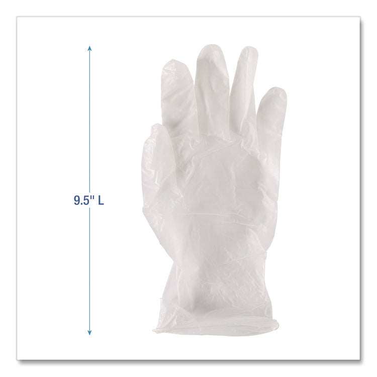 General Purpose Vinyl Gloves, Powder/Latex-Free, 2.6 mil, Small, Clear, 100/Box