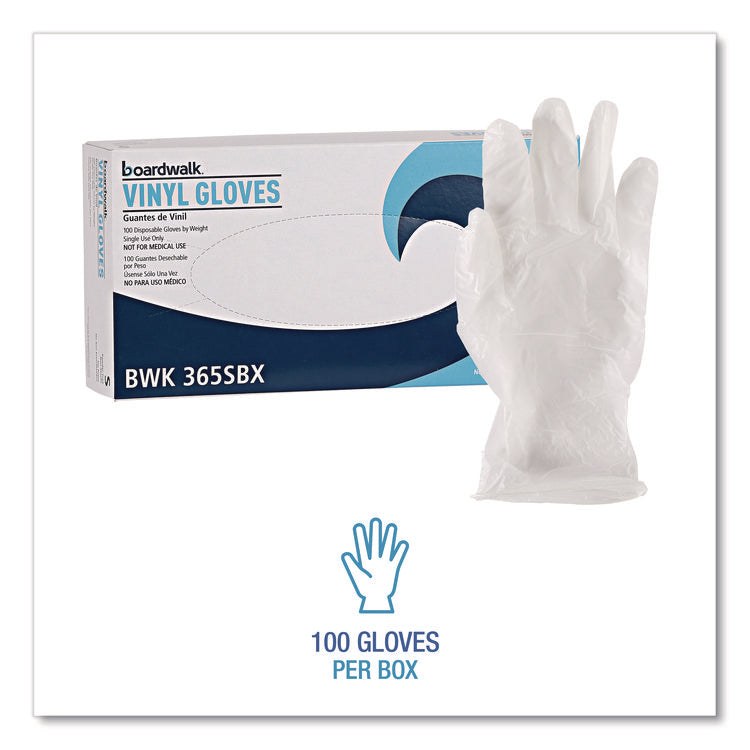 General Purpose Vinyl Gloves, Powder/Latex-Free, 2.6 mil, Small, Clear, 100/Box