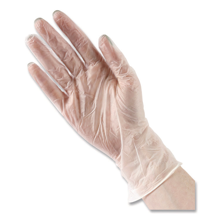 General Purpose Vinyl Gloves, Powder/Latex-Free, 2.6 mil, Small, Clear, 100/Box