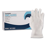 General Purpose Vinyl Gloves, Powder/Latex-Free, 2.6 mil, Small, Clear, 100/Box