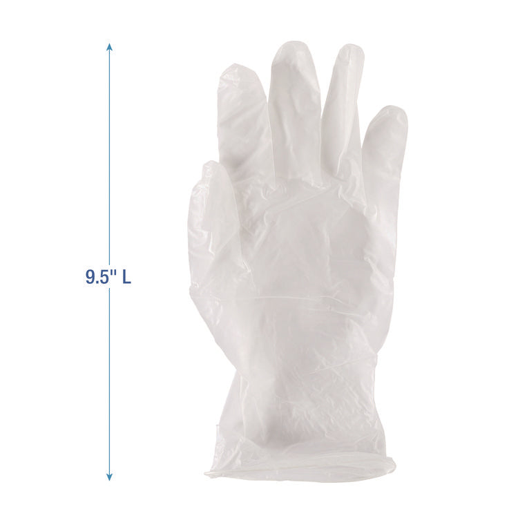 General Purpose Vinyl Gloves, Powder/Latex-Free, 2.6 mil, Small, Clear, 100/Box, 10 Boxes/Carton