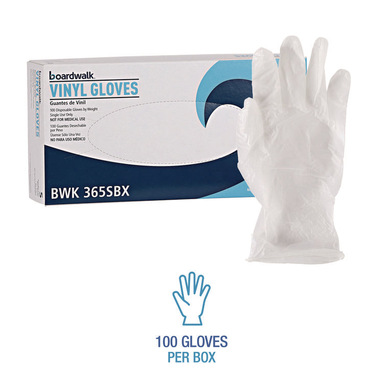 General Purpose Vinyl Gloves, Powder/Latex-Free, 2.6 mil, Small, Clear, 100/Box, 10 Boxes/Carton