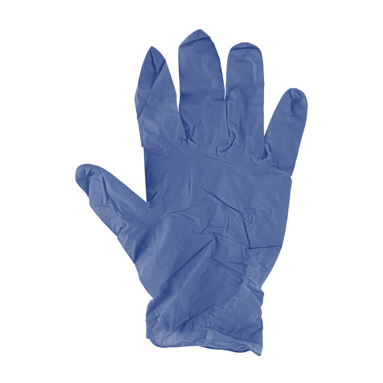Disposable General-Purpose Nitrile Gloves, Large, Blue, 4 mil, 100/Box