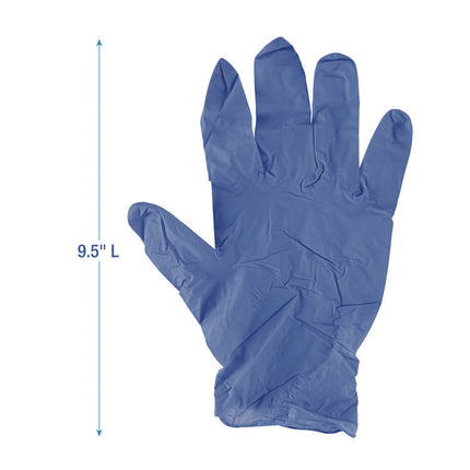Disposable General-Purpose Nitrile Gloves, Large, Blue, 4 mil, 1,000/Carton