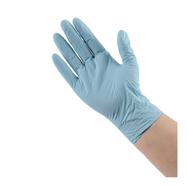 Disposable Examination Nitrile Gloves, Medium, Blue, 5 mil, 100/Box