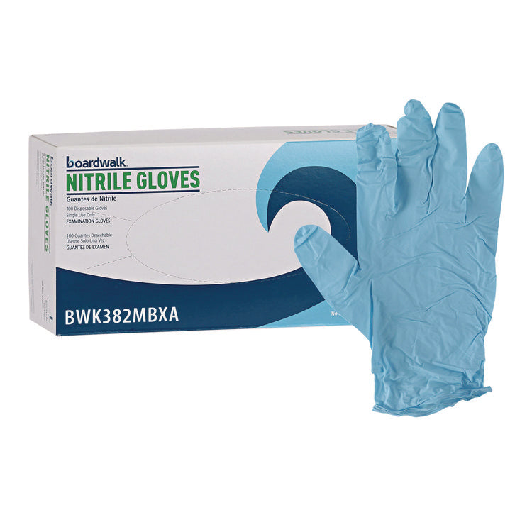 Disposable Examination Nitrile Gloves, Medium, Blue, 5 mil, 1,000/Carton
