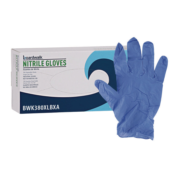Disposable General-Purpose Nitrile Gloves, X-Large, Blue, 4 mil, 1,000/Carton