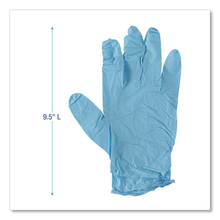 Disposable Examination Nitrile Gloves, Large, Blue, 5 mil, 1,000/Carton
