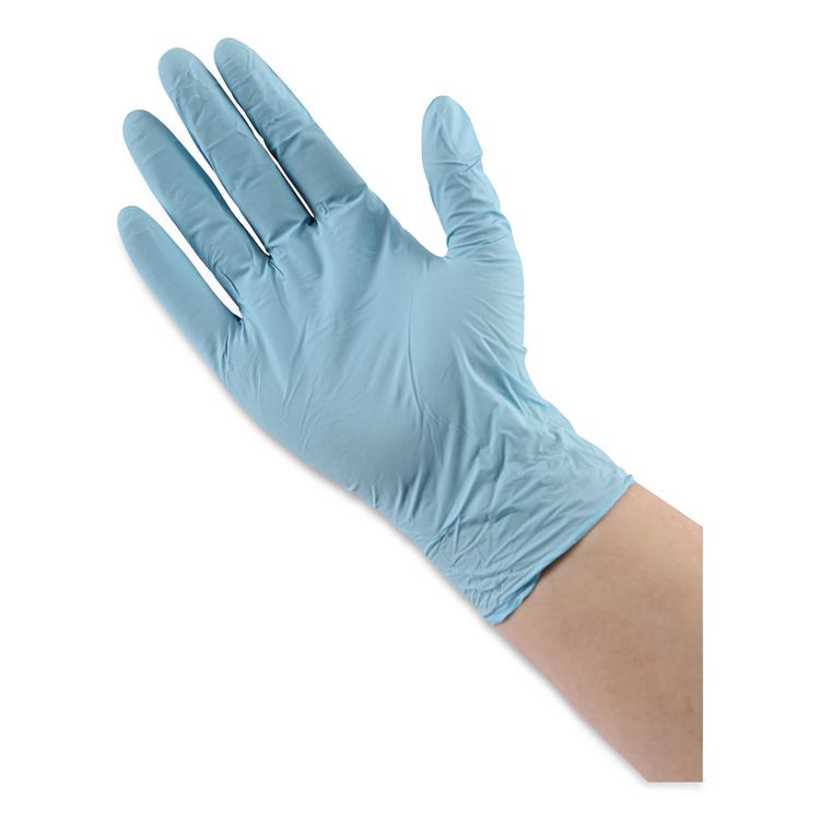 Disposable Examination Nitrile Gloves, Large, Blue, 5 mil, 1,000/Carton