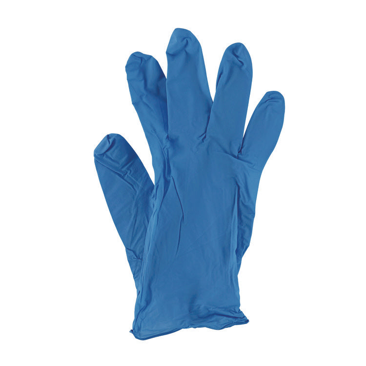 Disposable Powder-Free Nitrile Gloves, Medium, Blue, 5 mil, 1,000/Carton