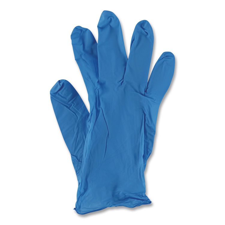 Disposable General-Purpose Powder-Free Nitrile Gloves, X-Large, Blue, 5 mil, 1,000/Carton