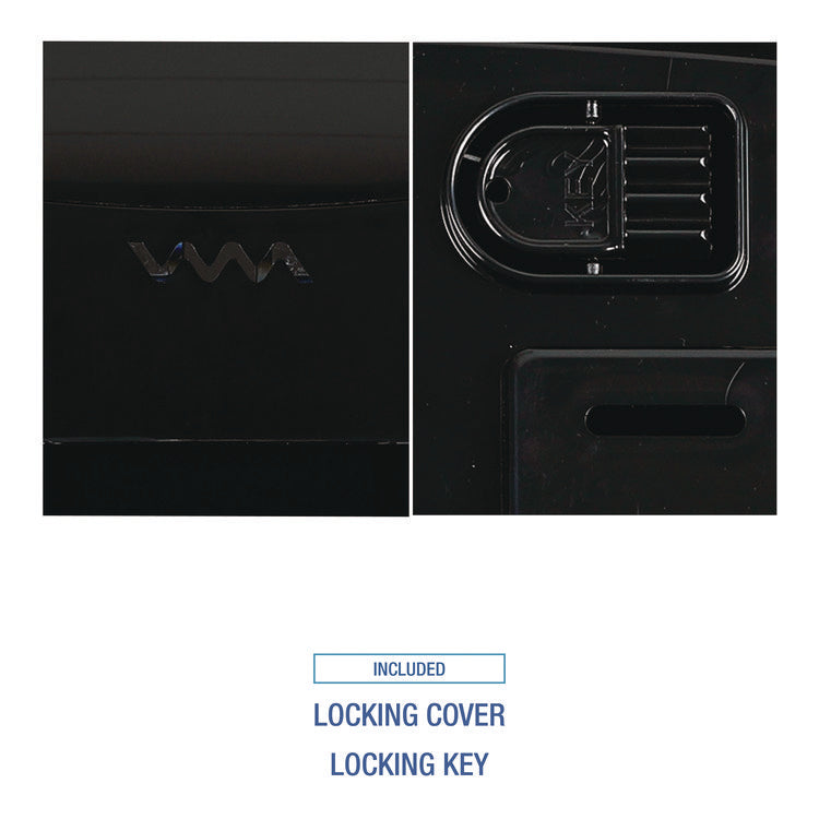 Ultrafold Multifold/c-Fold Towel Dispenser, 11.75 X 6.25 X 18, Black Pearl