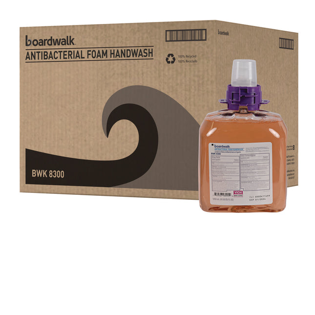 Foam Antibacterial Handwash, Fresh Fruit Scent, 1,250 mL Refill, 4/Carton