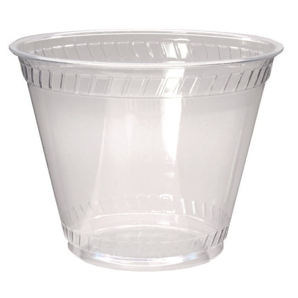 Kal-Clear PET Cold Drink Cups, Old Fashioned Glass, 9 oz, Plastic, Clear, 50/Sleeve, 20 Sleeves/Carton