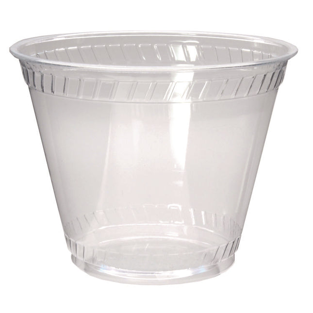 Kal-Clear PET Cold Drink Cups, Old Fashioned Glass, 9 oz, Plastic, Clear, 50/Sleeve, 20 Sleeves/Carton