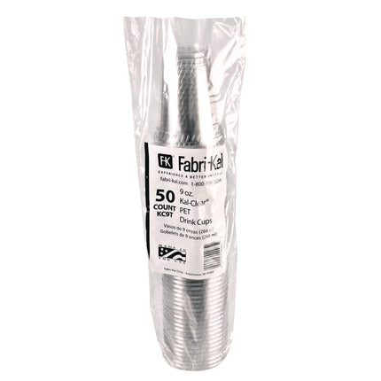 Kal-Clear True PET Cold Drink Cups, 9 oz, Plastic, Clear, 50/Bag, 20 Bags/Carton