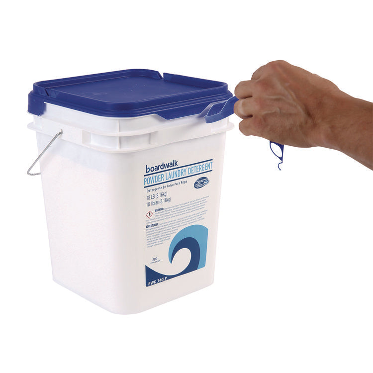 Powder Laundry Detergent, Low Foam, Crisp Clean Scent, 18 lb Pail