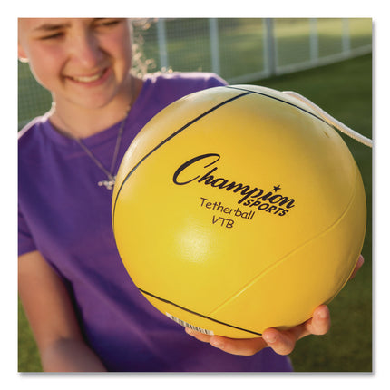 Deluxe Tetherball Tournament Set, Ball/24" Telescopic Poles/102" Cord/Carry Case/Pump/Needle