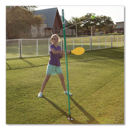 Tether Tennis Game Set, Two Paddles, Two Tennis Balls