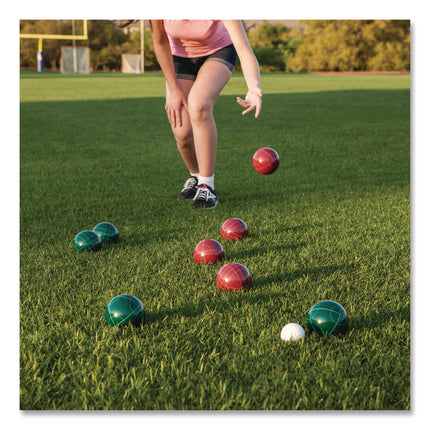 Deluxe Bocce Tournament Set, 4.25" dia Balls, Assorted Colors
