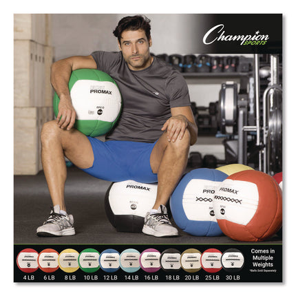 Rhino Promax Medicine Ball, 8 lb, Yellow