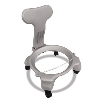 Kid's Ball Chair, Supports Up to 264 lb, 12.5" Seat Height, Blue Seat, Silver Base