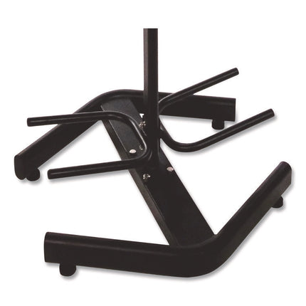 U-Ring Double Medicine Ball Tree, 28" x 28" x 60", Black