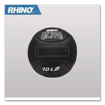 Rhino Promax Elite Medicine Ball, 10 lb, Black