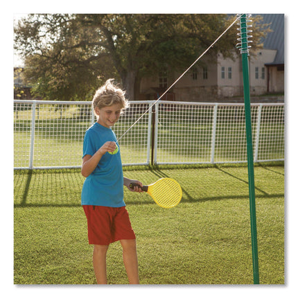 Tether Tennis Game Set, Two Paddles, Two Tennis Balls