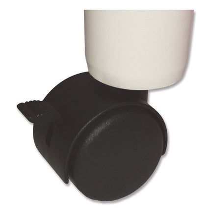 9 Ball ABS Storage Cart, Plastic, 132 lb Capacity, 19 x 62 x 67, White