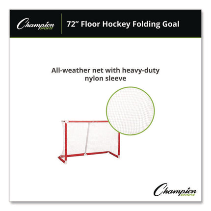 72 Inch Floor Hockey Collapsible Goal, 24" x 72", 1.65" dia Frame