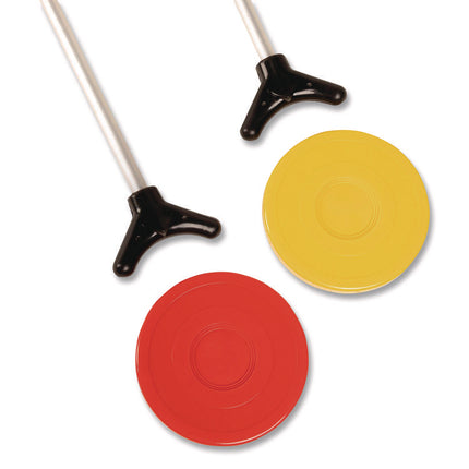 Economy Shuffleboard Set, 15-ft Court, Four 51" Cues, Eight Discs