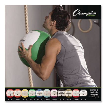 Rhino Promax Medicine Ball, 8 lb, Yellow