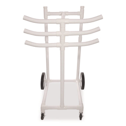 Hoop Storage Rack, Plastic, 176 lb Capacity, 26 x 22 x 49, White