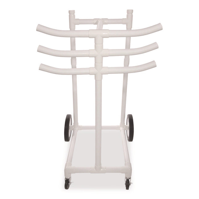 Hoop Storage Rack, Plastic, 176 lb Capacity, 26 x 22 x 49, White